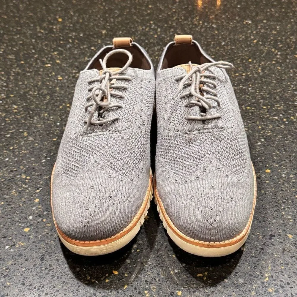 Cole Haan ZeroGrand Ironstone Stitchlite Wingtip Oxfords. Size 10.5